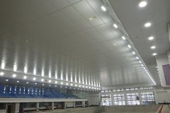 愛知県口論義運動公園温水プール照明設備取替工事